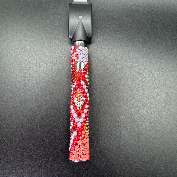 Red Rhinestone 510 Threaded Battery - Picture 4 of 7